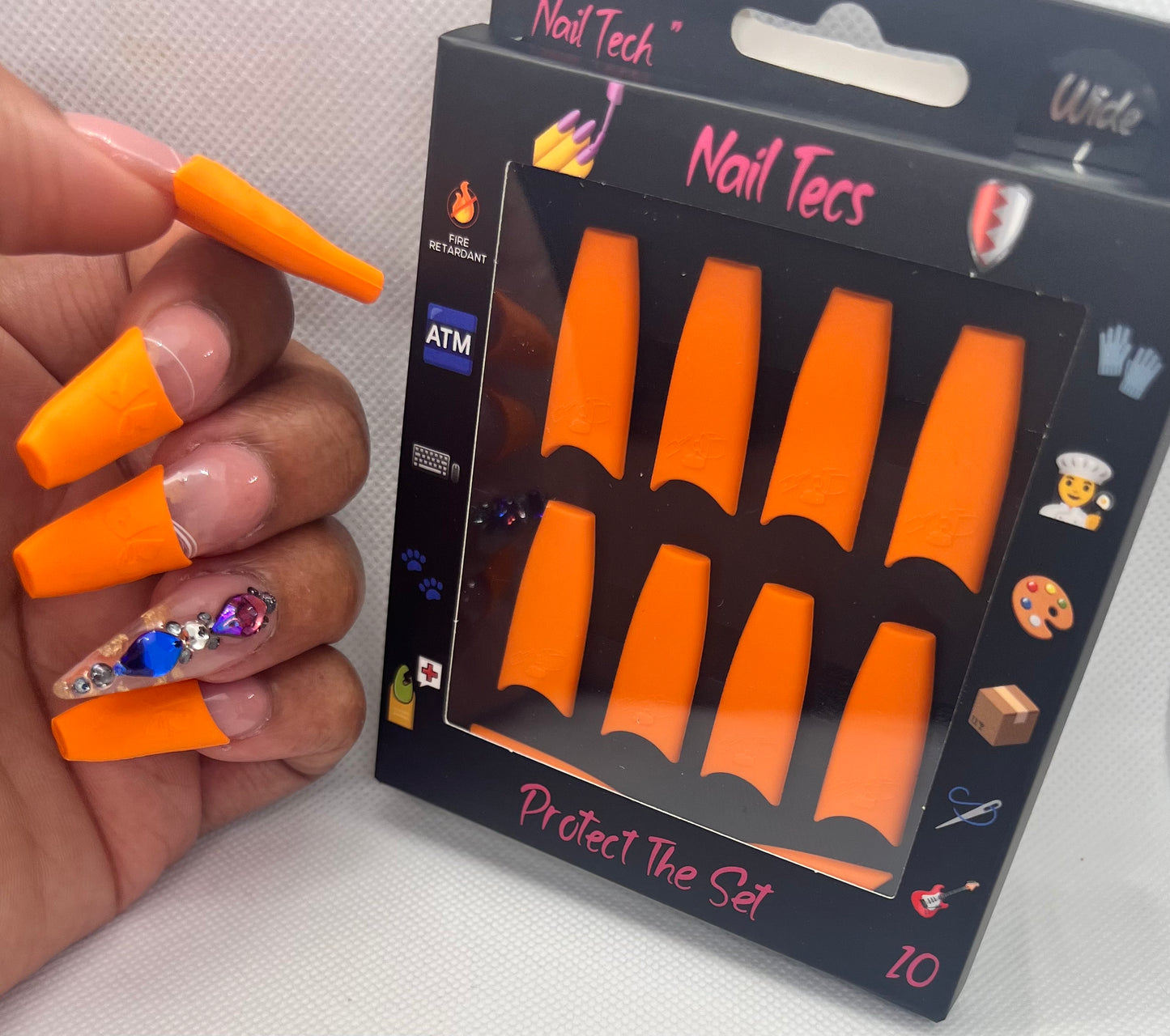 10 Pack- All Slim Fit- Nail Covers